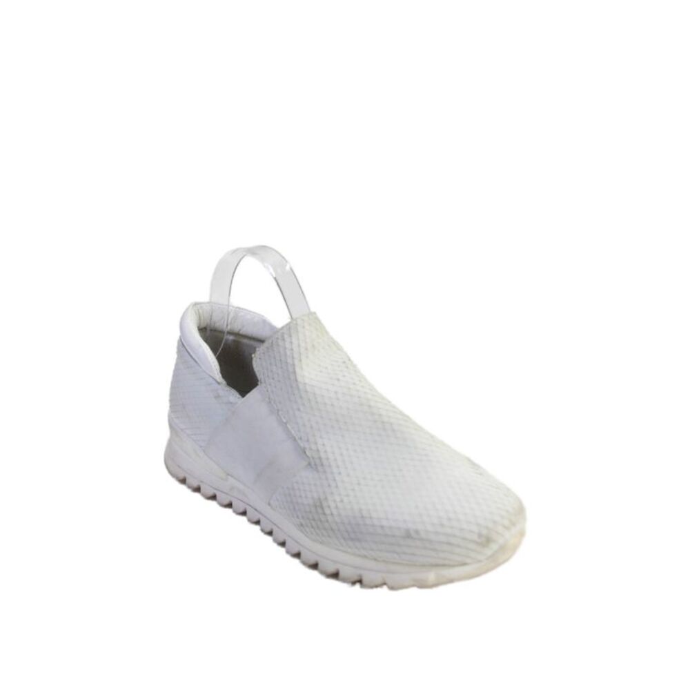 UnLace Womens Textured Lined Slip On Chunky Casual Sneakers White Size EUR 40
